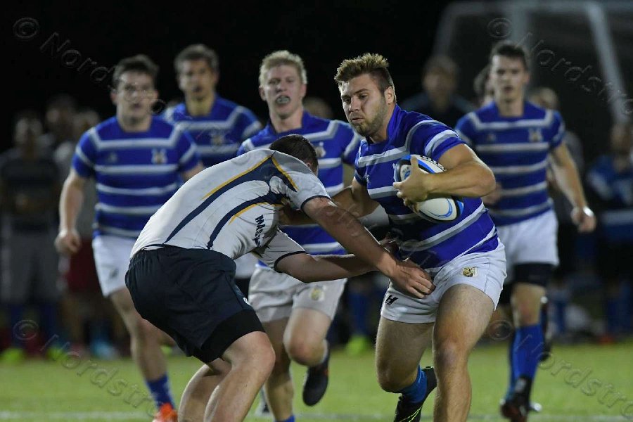 Wheaton Men\'s Rugby vs Mass Maritime.  Photo by Keith Nordstrom
